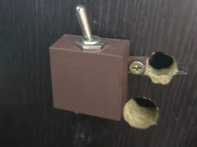 Deskmount toggle switch case
