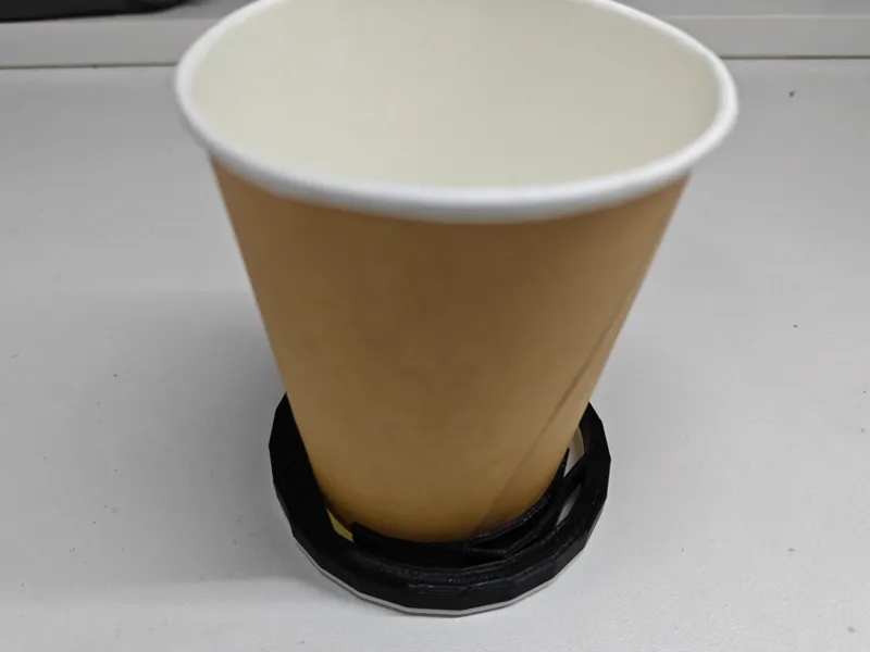 便携户外防倾倒自锁纸杯底座