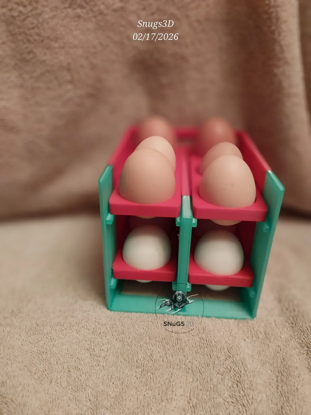 Egg Stacker (holds 1 dozen) - Free 3D Print Model - MakerWorld