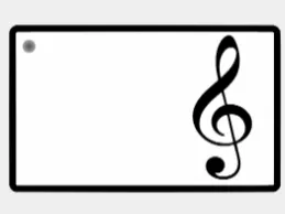 Llavero música clave de sol