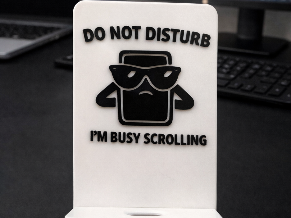Funny Phone Stand Do Not Disturb Busy Scrolling