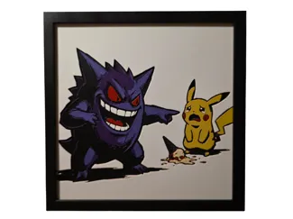 Gengar and Pikachu 200x200
