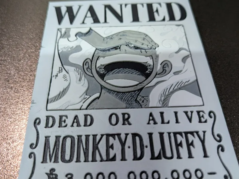 Monkey D Luffy Hueforge Bounty Poster