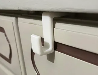 Geschirrtuchhalter für dickere Schranktüren