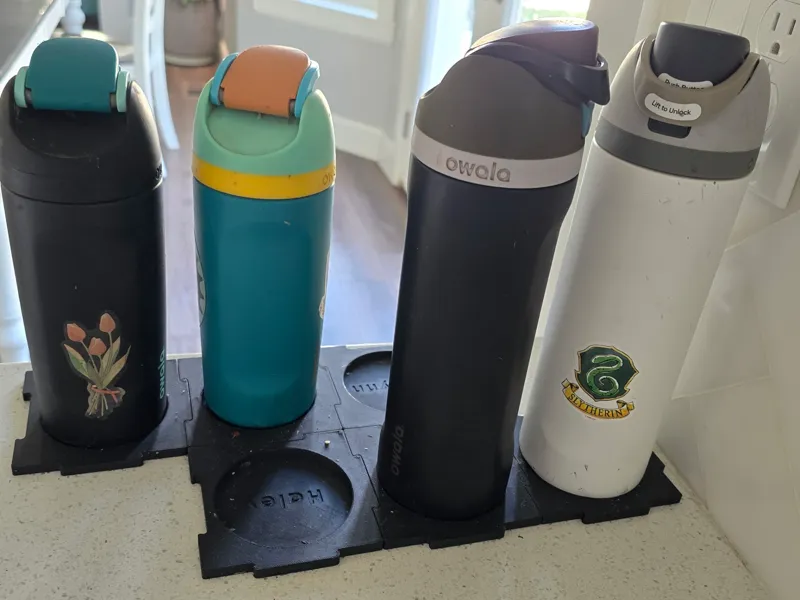 Cup/Water Bottle Organizer - Puzzle Style