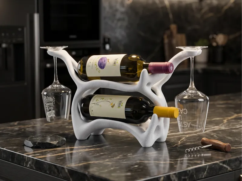 Fuzzy Organic Wine Rack - 2 Bottle Edition