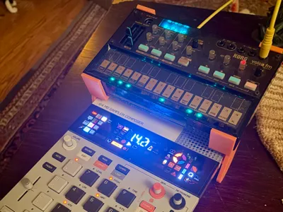 Teenage Engineering KO II EP133 and Volca Stand