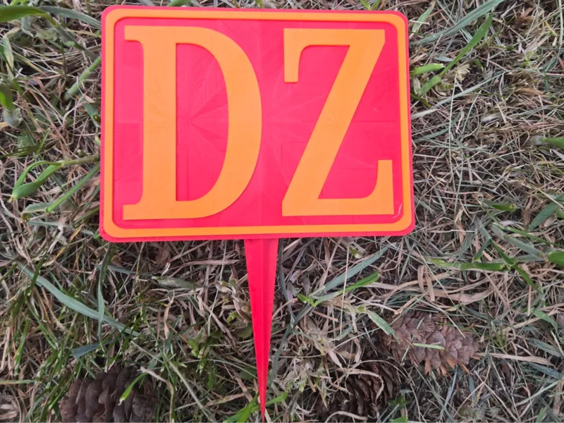 Disc Golf Drop Zone Marker