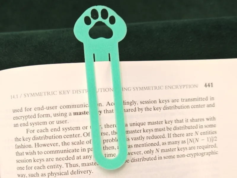Dog Paw Bookmark