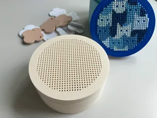 Round Cross Stitch Embroidery Box S size