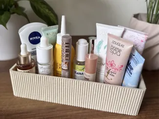 Modern Ribbed Multi-Purpose Organizer