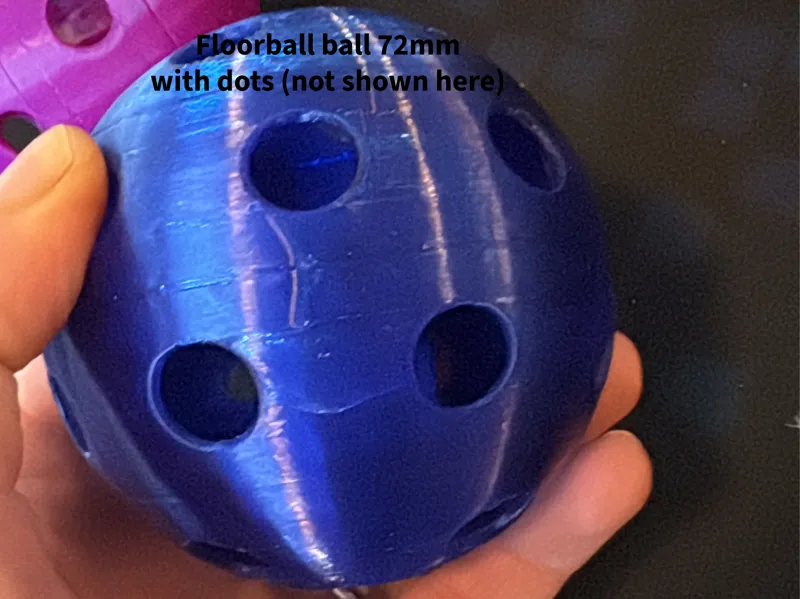 72mm floorball ball 