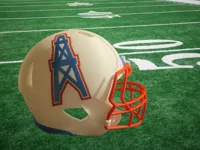 Oilers Football Helmet