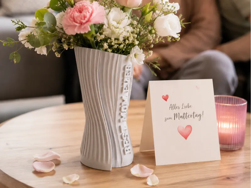 Best Mom Ever Spiral Vase