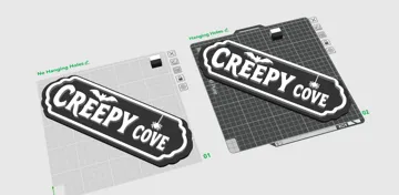 Letrero o emblema decorativo: Creepy Cove Street Sign Cute Halloween Decor — vista de referencia 4