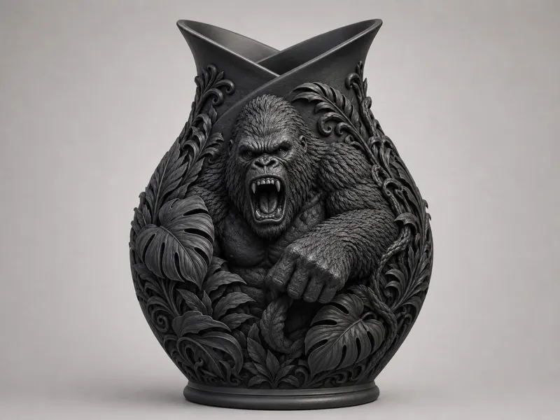 Vaso Gorilla arrabbiato