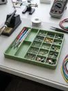 240x240x18mm, ribbed external surface