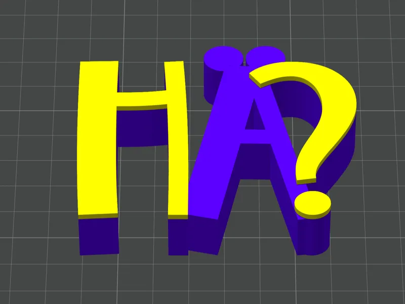 Schriftzug Hä?