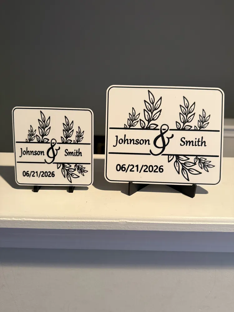 EDITABLE SPECIAL DAY SIGN AND COASTER - Free 3D Print Model - MakerWorld