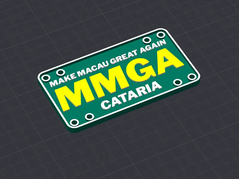 MAKE MACAU GREAT AGAIN (VEX V5 License Plate)