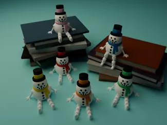 Articulated Snowman - Christmas Decoration