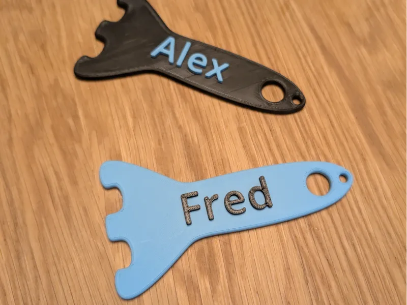 Customiseable Bag / Name Tag: Rocket Ship
