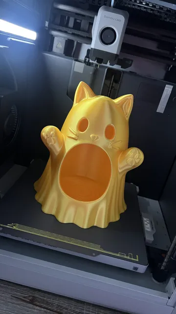 Adorno temático: Halloween cat ghost candy bowl — vista de referencia 4