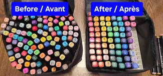 For 30-80-100-120-168 alcohol markers organizer