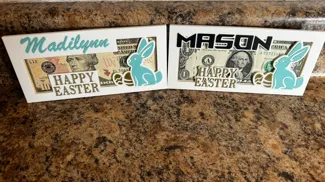 Easter Bunny Money Holder