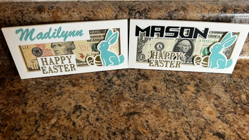 Easter Bunny Money Holder