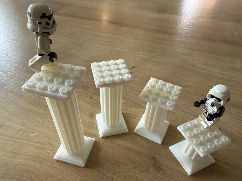 4x4 Brick compatible columns (4 Heights)
