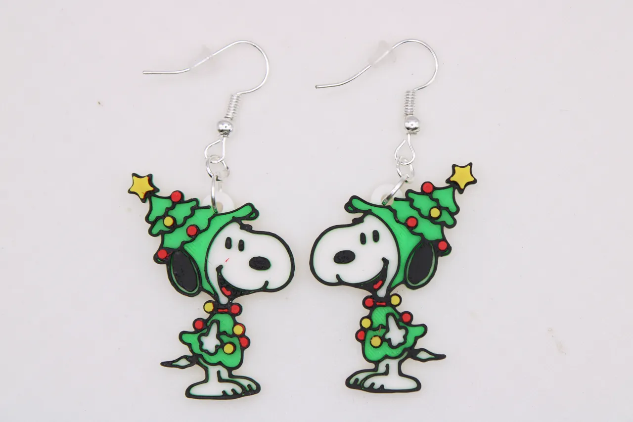 Christmas - Snoopy Earrings view 3