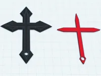Croix démoniaque — porte-clés cosplay — photo 1