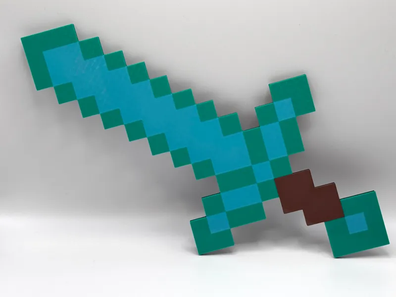 Minecraft Sword Wall Decoration