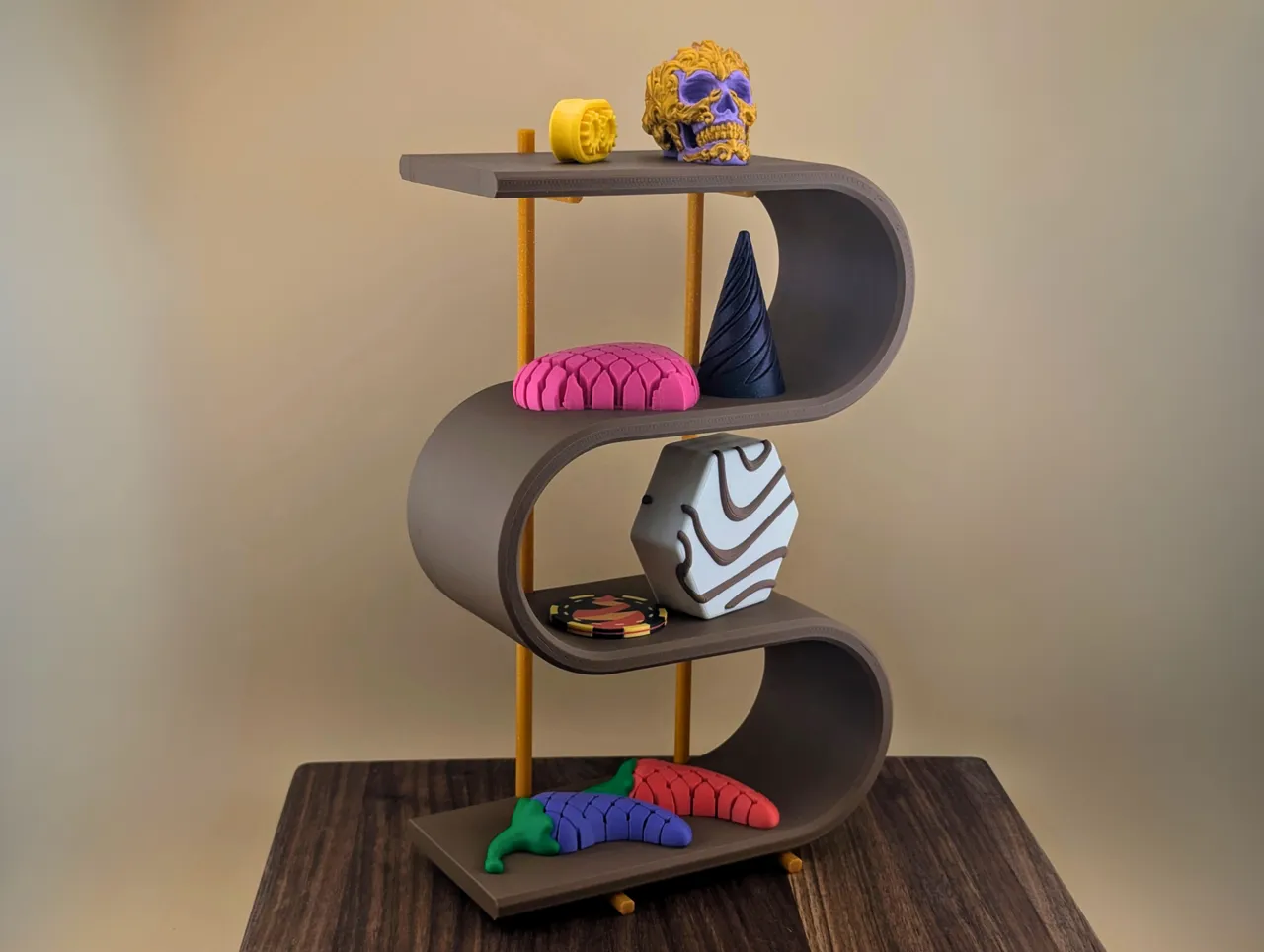 Mid-Century Desktop Shelf view 3