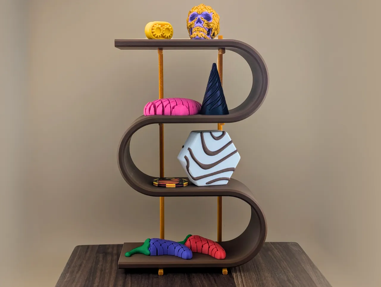 Mid-Century Desktop Shelf view 4