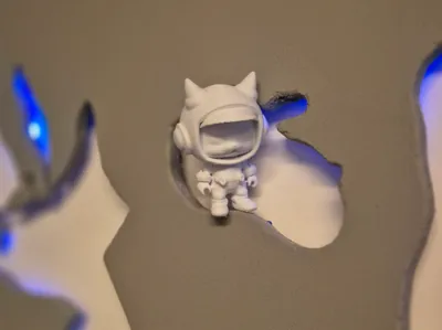 Cute astronaut fox