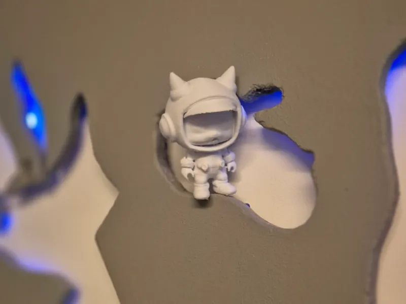 Cute astronaut fox