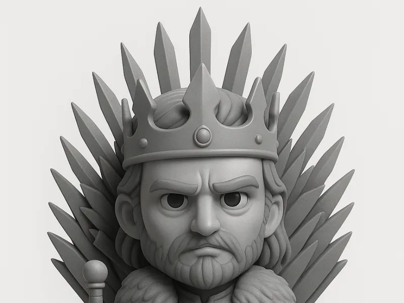 House of Stark Northern King Cartoon (Ed Stark)
