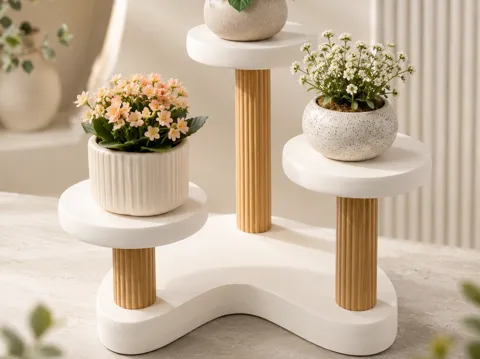 Soporte: 3-Tier Plant Stand — referencia de MakerWorld