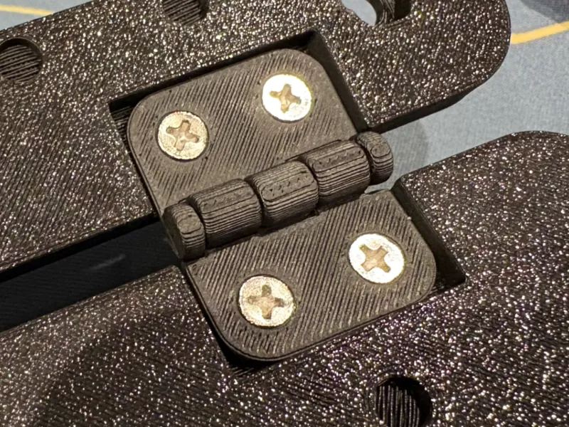 Hinge for pcb stencil printer