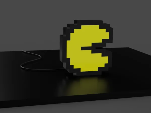 Lampe de bureau LED pixel Pac-Man