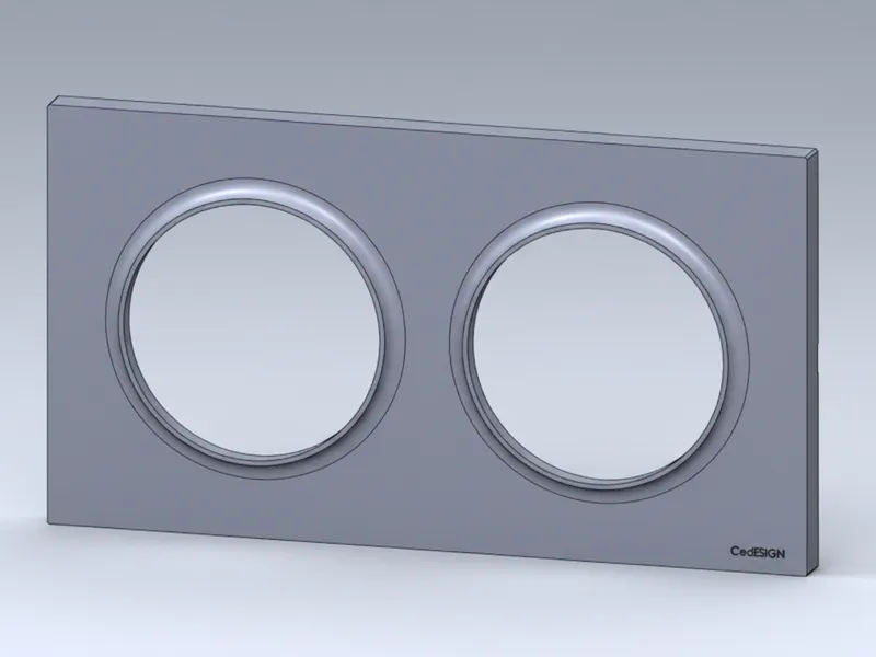 Plaque Double Odace Schneider