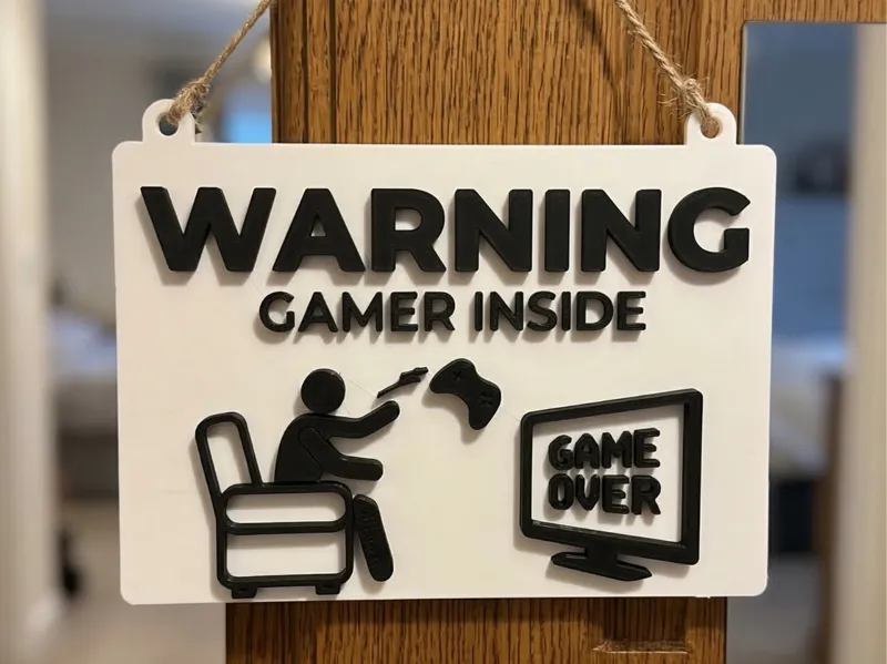 Angry Gamer Doorplate
