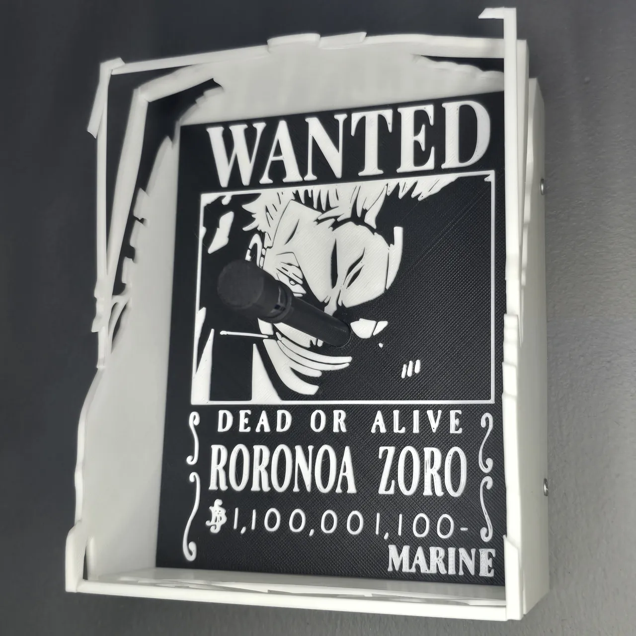 Zoro Roronoa shadow lamp view 2