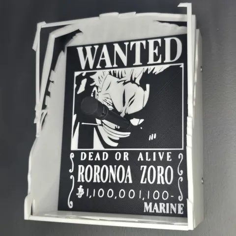 Zoro Roronoa shadow lamp view 2