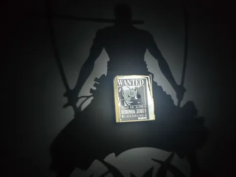 Zoro Roronoa shadow lamp