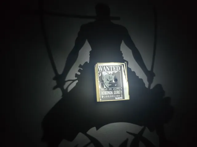 Zoro Roronoa shadow lamp
