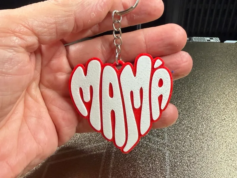 Llavero corazon mama