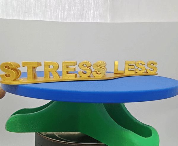 Ambigram Stress Less Drink More